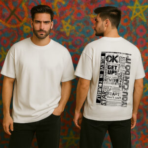 Wear Your Motivation On Your Back | Regular Fit - White
