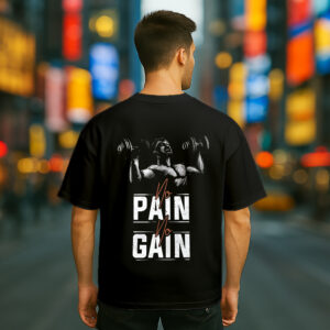 Push Limits. No Pain, No Gain | Regular Fit - Black