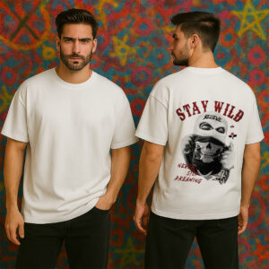 Stay wild.Believe in your madness | Regular Fit- White
