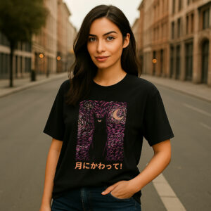 Unleash Your Mysterious Vibe | Regular Fit- Black