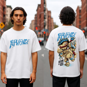 REVENGE – Kick My Ass | Regular Fit - White