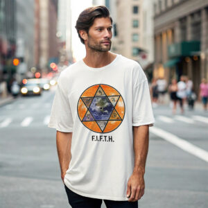 Channel Cosmic Energy F.I.F.T.H. Tee | Regular Fit - White